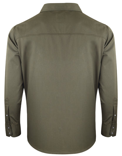 Camicia 100% Cotone Military Green