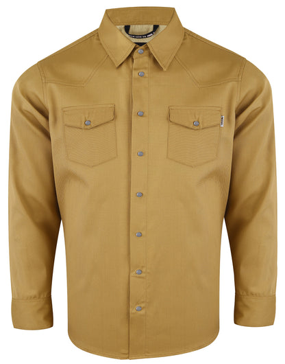 Camicia 100% Cotone Safari Khaki